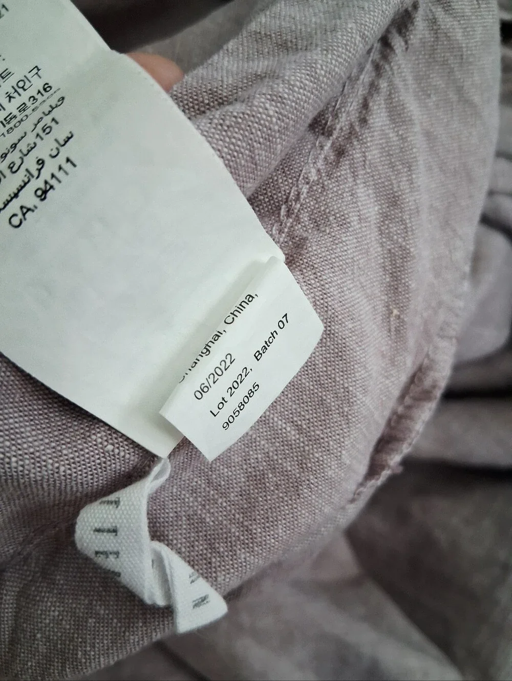 Pottery Barn Belgian Flax Linen Fringe Ruffle Duvet Cover In Lavender